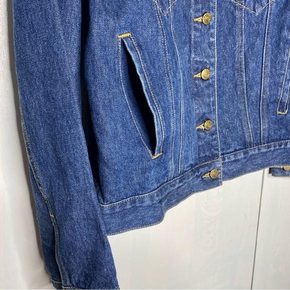 Y2K Looney tunes Tweety denim embroidered jacket size S - Picture 8 of 10